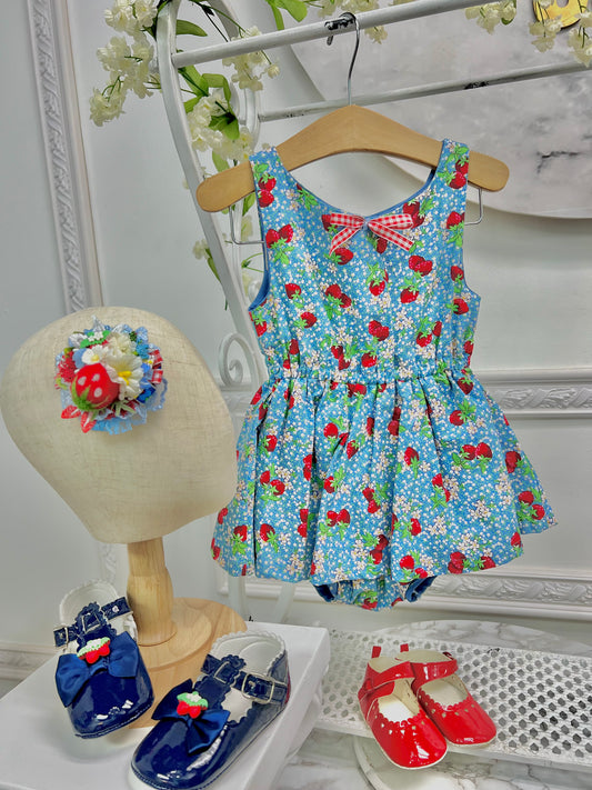 Strawberry Summer romper