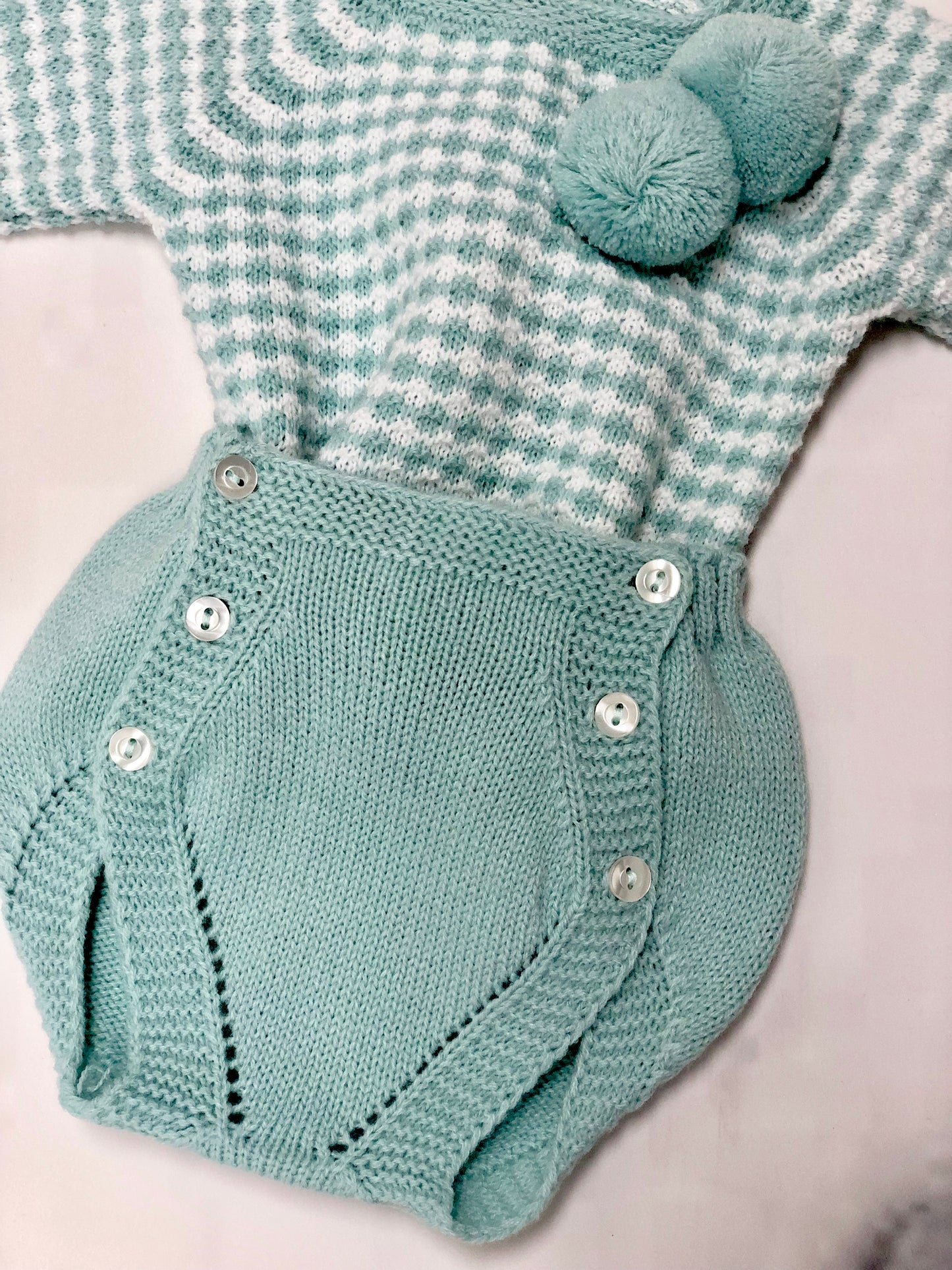 BABY KNITTED SET IN BLUE